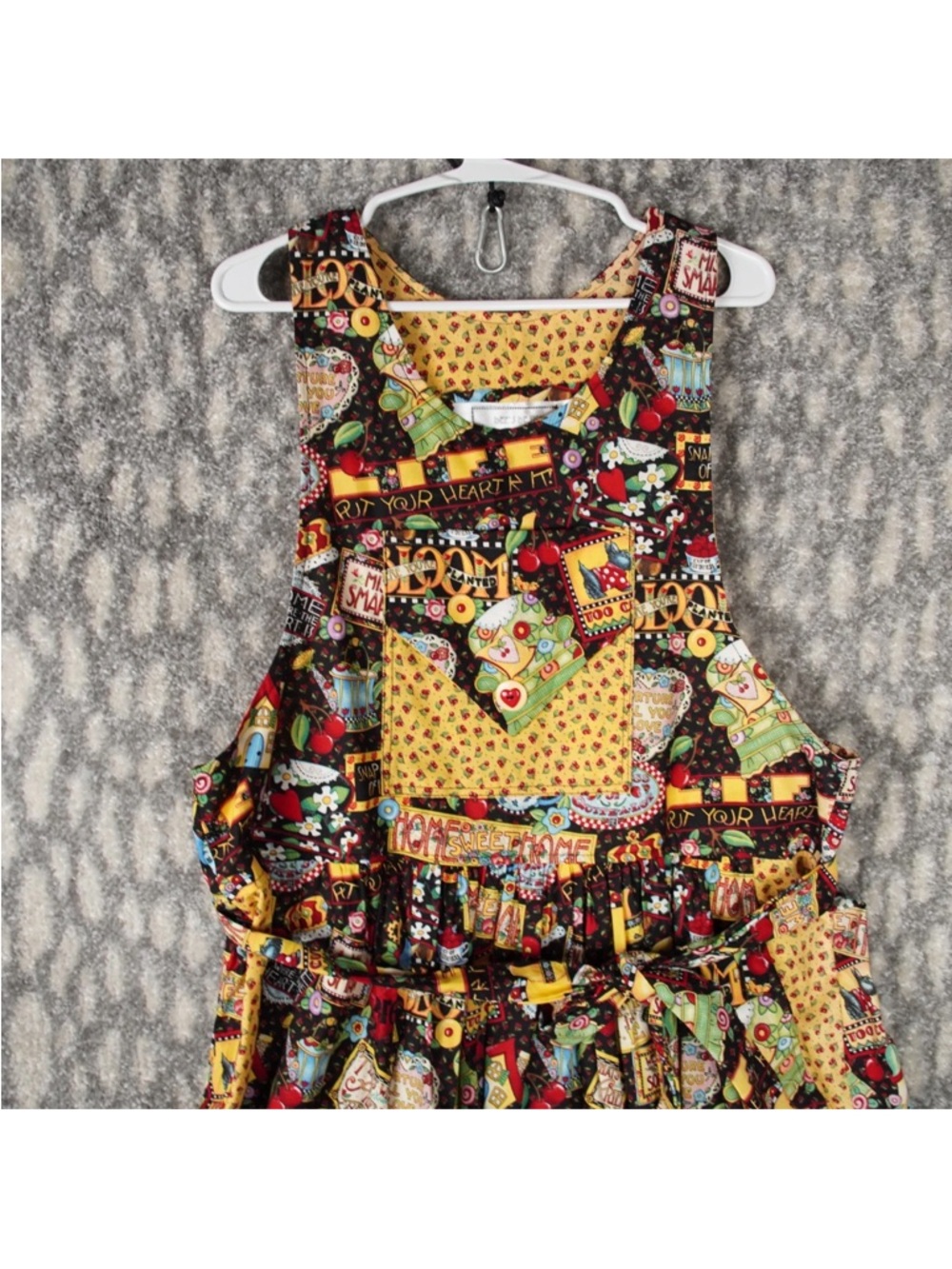 Dee's Design Vintage Handmade Cherry Cottage Core Farm Core Size XL Home Family - Picture 5 of 14
